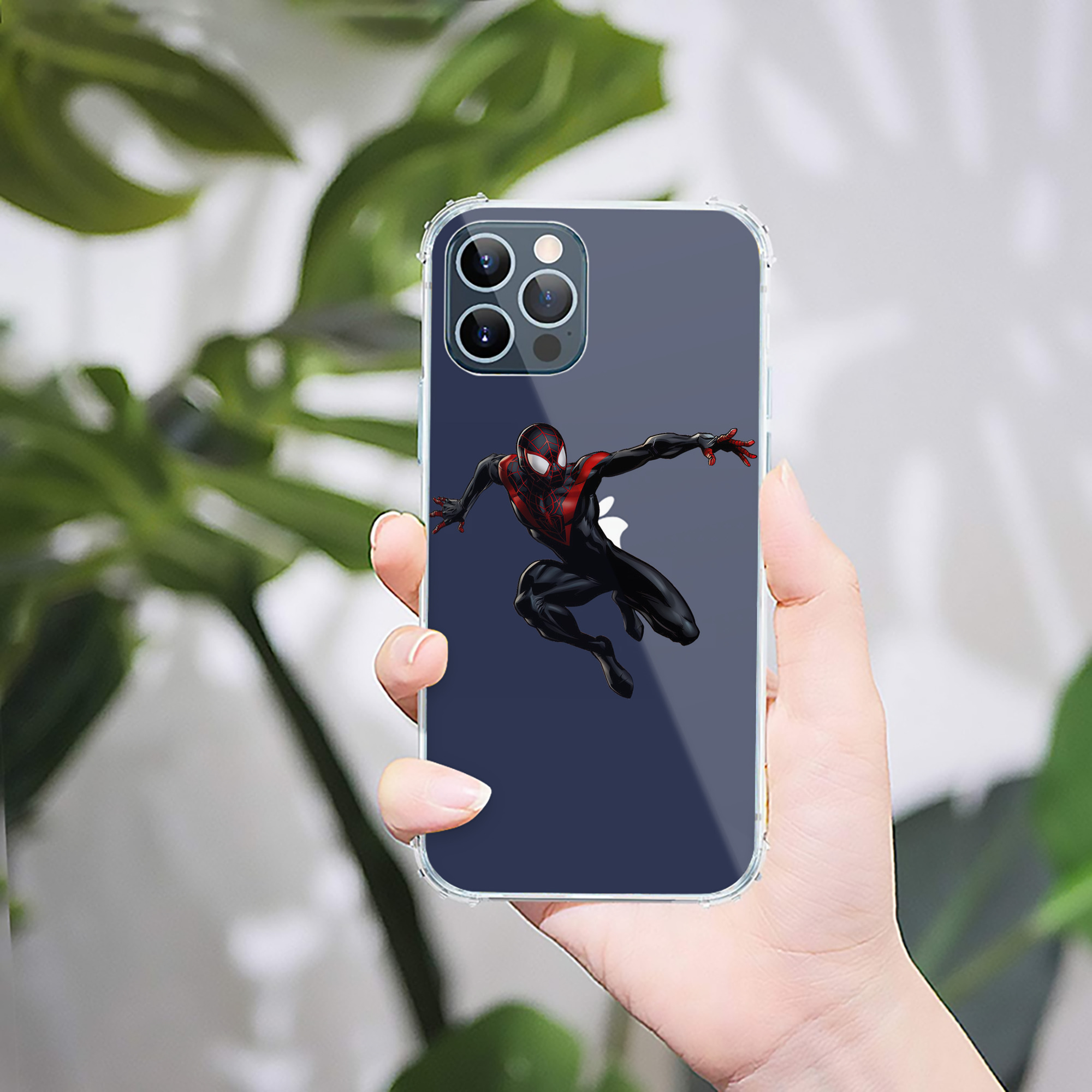 （画像用） Spider Man スパイダーマン 【iPhone 12シリーズ対応】透明スマホケース（クリアソフトケース）